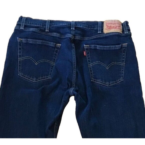 Levi's Other - Mens Levis  Red Tab 505 Regular Straight Leg Denim Dark Blue Jeans Size 38x30